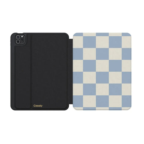 Fit Check | Light Blue Checkerboard iPad Case