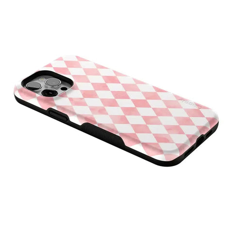 Queen of Diamonds | Pink Watercolor Case