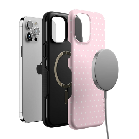 On the Dot | Pink & White Polka Dot Case