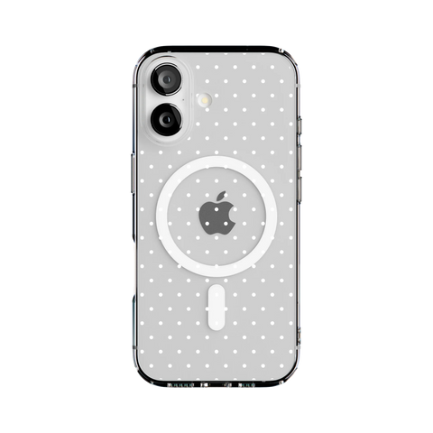 On the Dot | White Polka Dot Case