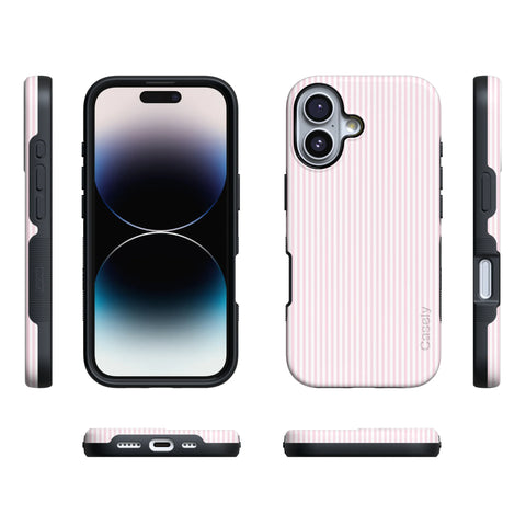 Stripes and the City | Light Pink Pinstripe Case