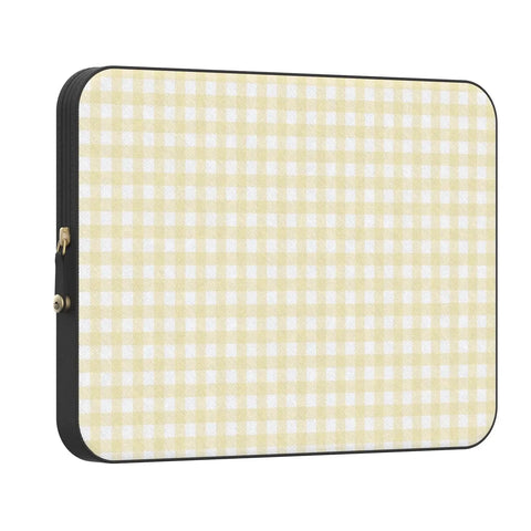 Pastel Picnic | Yellow Gingham Laptop Case