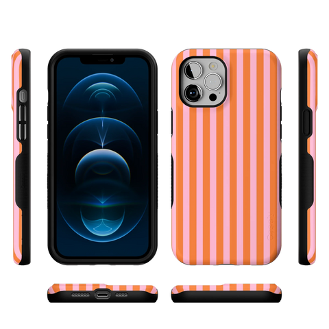 Perfect Stripes | Orange & Pink Stripes Case