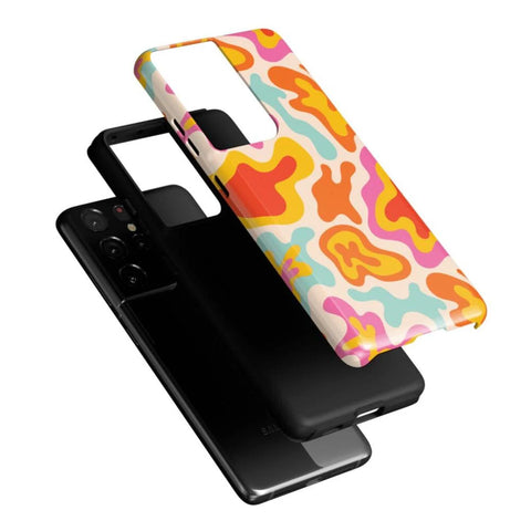 Tropical Color Splash | Abstract Retro Samsung Case