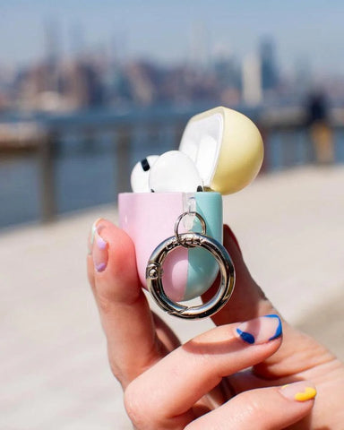 Neon Blue, Pink & Yellow | Colorblock AirPods Case