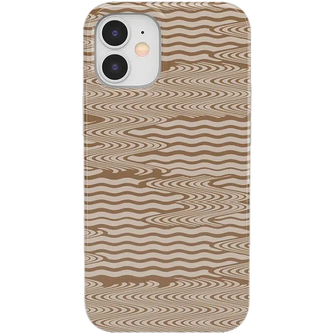 Mocha Ripple | Brown Waves Case