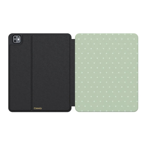 On the Dot | Green Polka Dot iPad Case