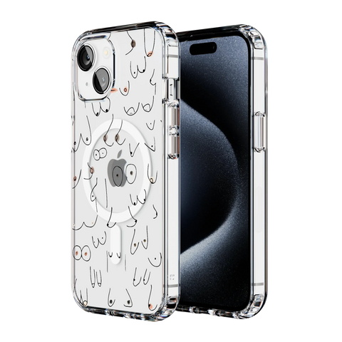 I'm With Her | Black & White Boobs Case