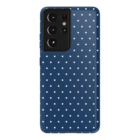 On the Dot | Navy Polka Dot Case