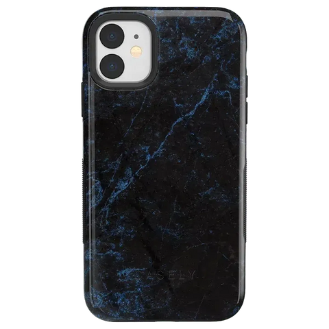 Midnight Marble | Black & Navy Case