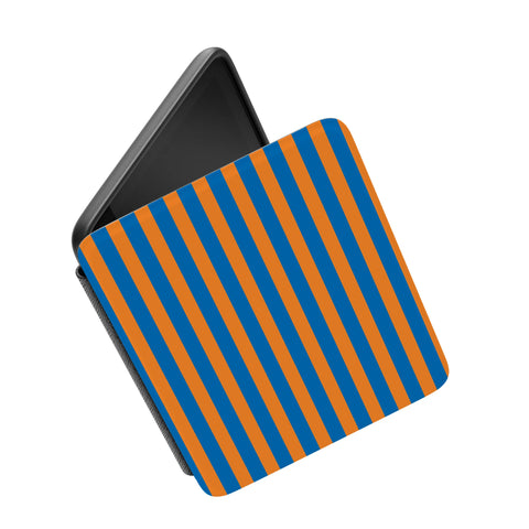 Go New York | Blue & Orange Stripes Kindle Case