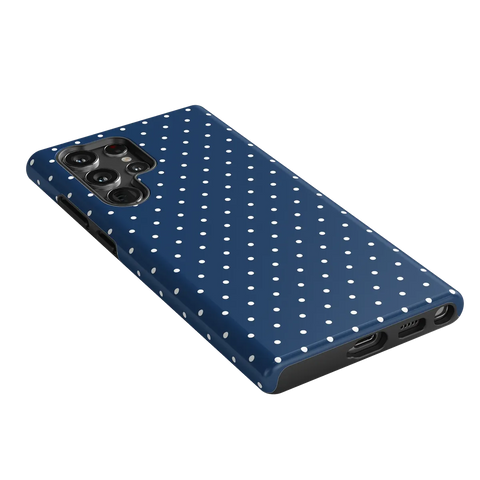 On the Dot | Navy Polka Dot Case