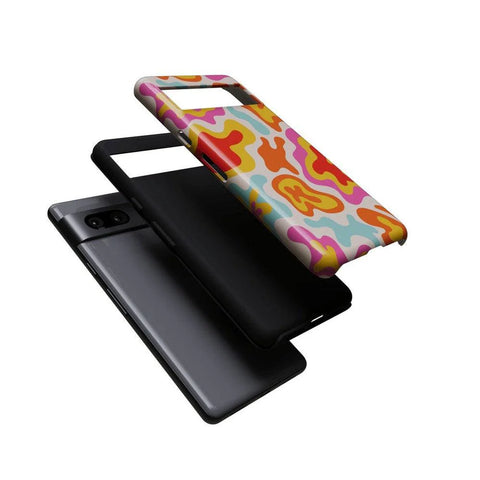 Tropical Color Splash | Abstract Retro Google Pixel Case