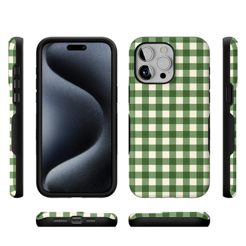 Checked Twice | Green Plaid Case
