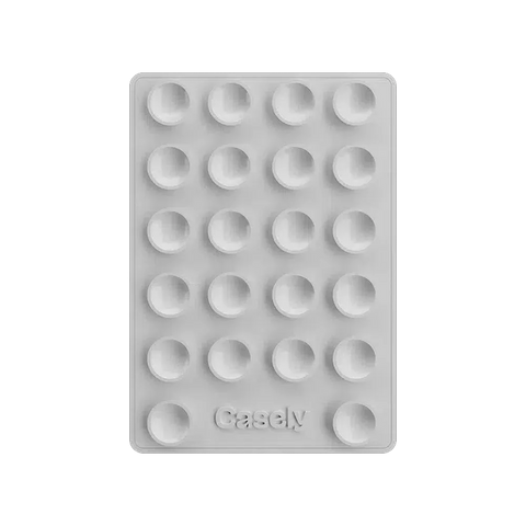 Grippy | White Silicone Suction Phone Mount with MagSafe