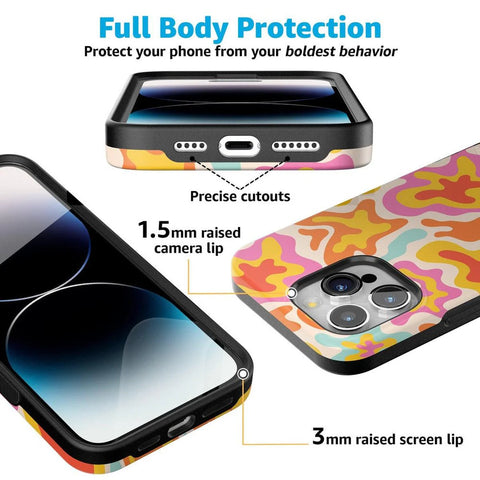 Tropical Color Splash | Abstract Retro Case