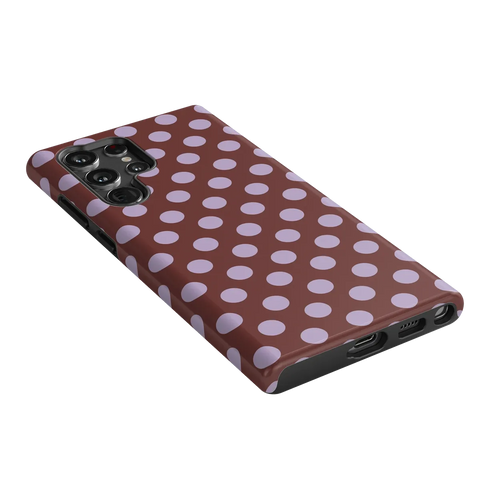 Spotted in SoHo | Burgundy Polka Dot Case