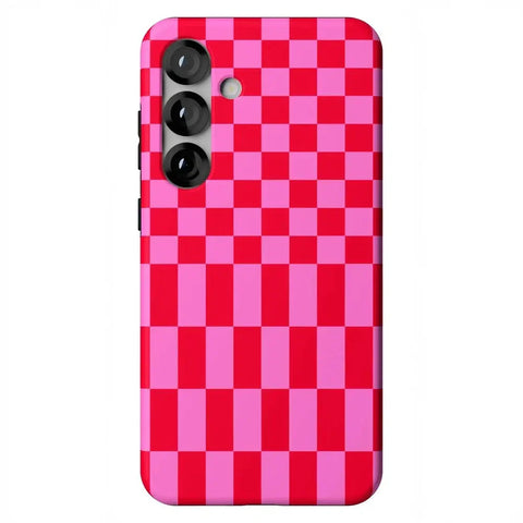 Vibe Check | Pink Checkerboard Case
