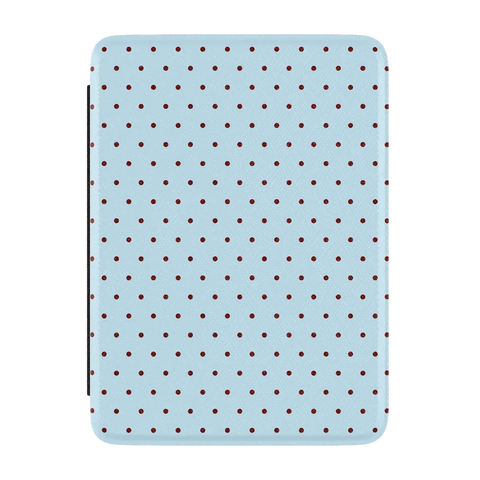 On the Dot | Blue Polka Dot Kindle Case