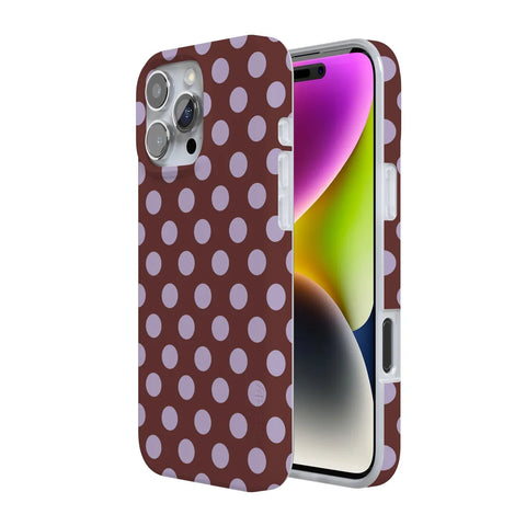 Spotted in SoHo | Burgundy Polka Dot Case