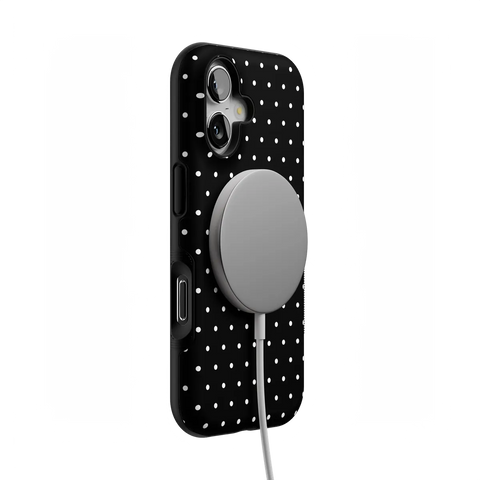 On the Dot | White Polka Dot Case