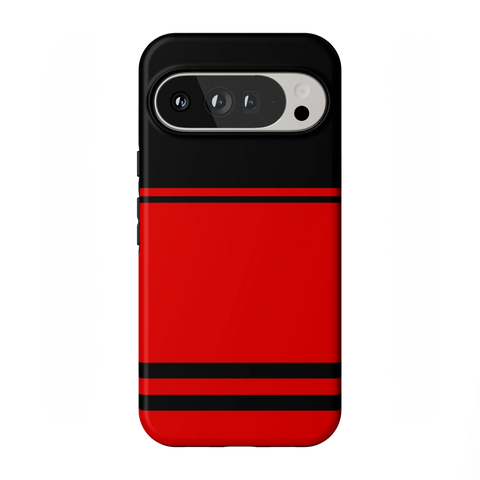 Storm Warning | Black & Red Stripes Case