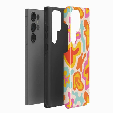 Tropical Color Splash | Abstract Retro Samsung Case