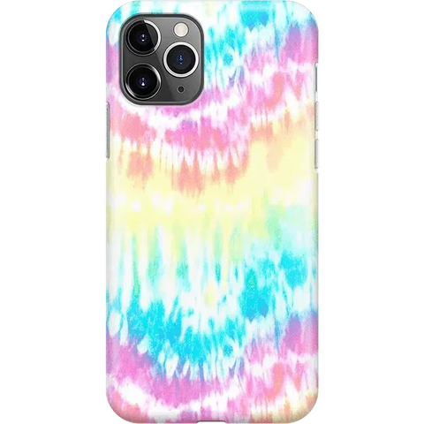 Wild & Free | Classic Rainbow Tie Dye iPhone Case