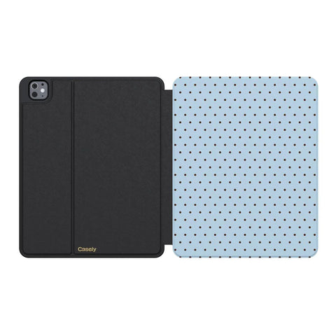 On the Dot | Blue Polka Dot iPad Case