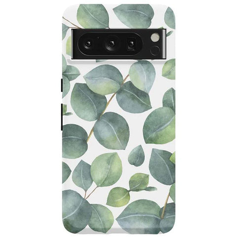 Leaf Me Alone | Green Floral Print Google Pixel Case