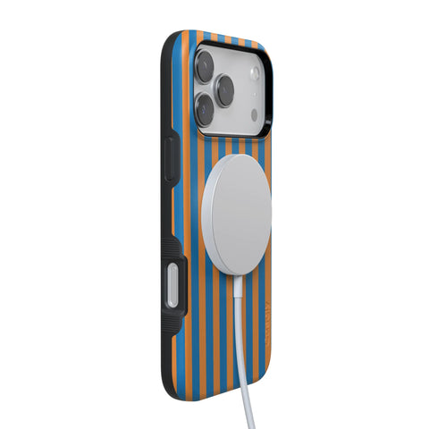 Go New York | Blue & Orange Stripes Case