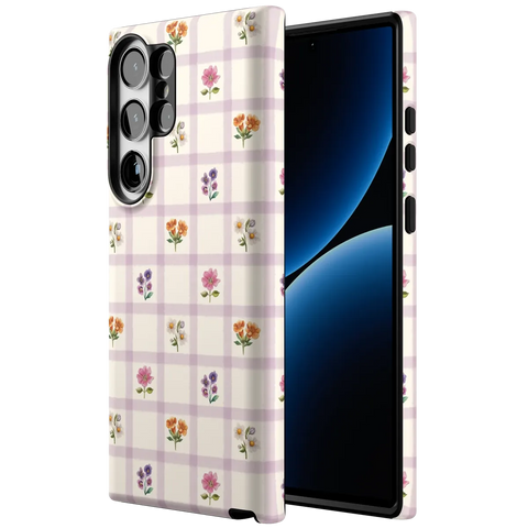 Meadow Check | Floral Gingham Case