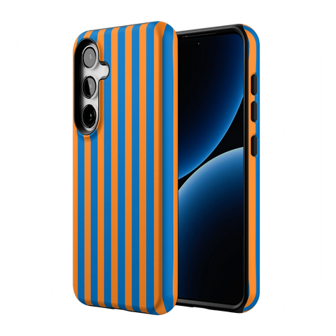 Go New York | Blue & Orange Stripes Case
