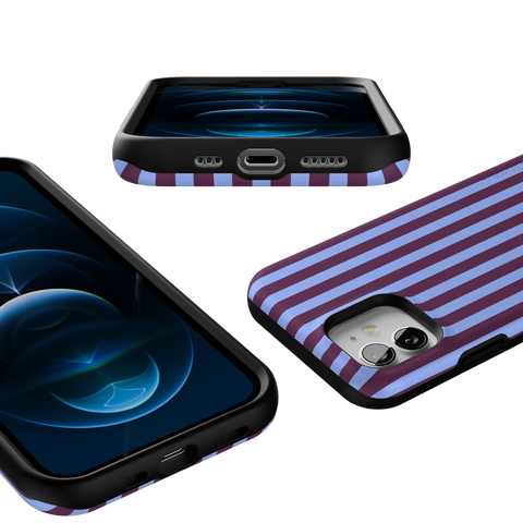Perfect Stripes | Purple & Blue Stripes Case