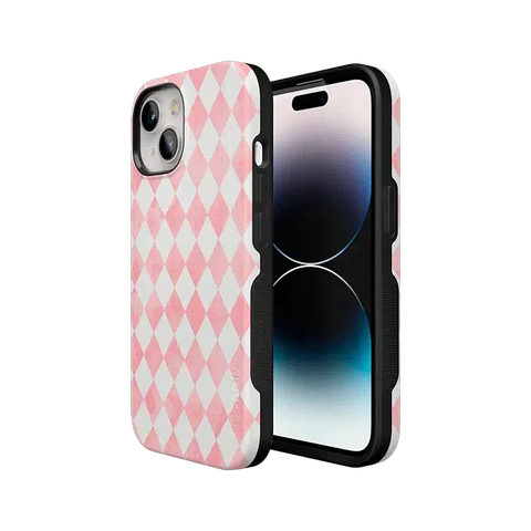 Queen of Diamonds | Pink Watercolor Case