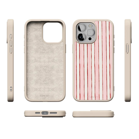 Pretty in Pastel | Blush Stripes Case
