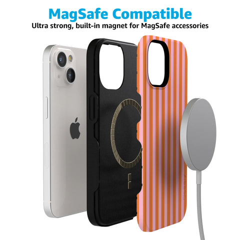 Perfect Stripes | Orange & Pink Stripes Case