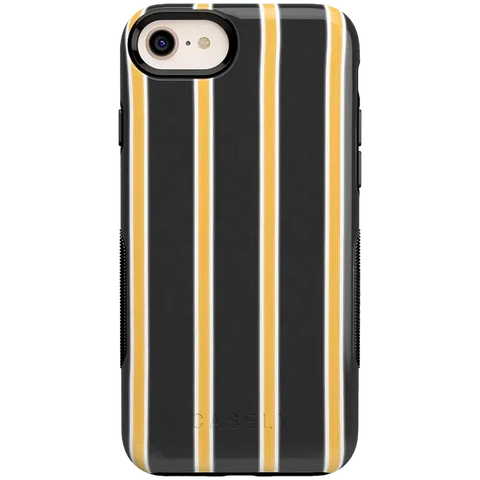 Fine Lines | Mustard Yellow Pinstripe iPhone Case