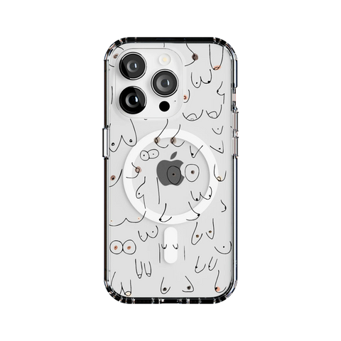 I'm With Her | Black & White Boobs Case