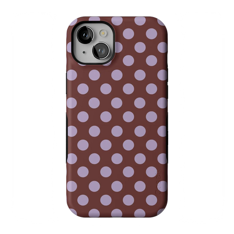 Spotted in SoHo | Burgundy Polka Dot Case