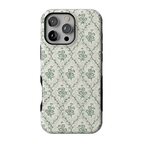 Sage Tapestry | Floral Vines Case