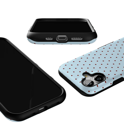 On the Dot | Blue Polka Dot Case