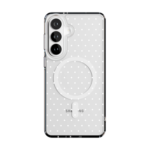 On the Dot | White Polka Dot Case