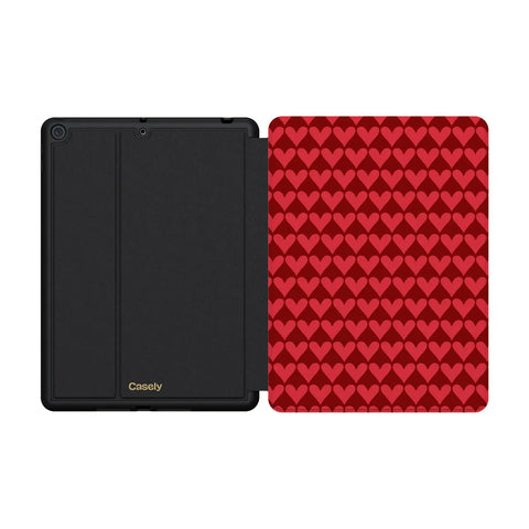 Crazy in Love | Red Hearts iPad Case