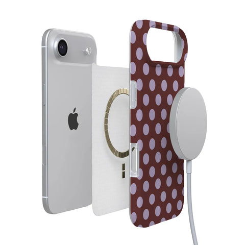 Spotted in SoHo | Burgundy Polka Dot Case