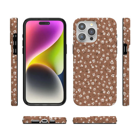 Mocha Meadow | Tiny Flowers Case