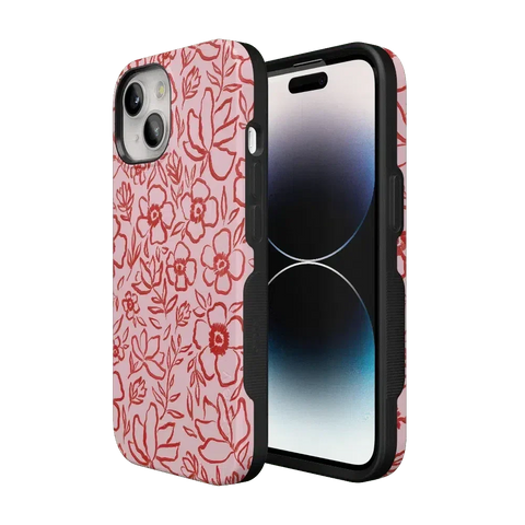 Blush Garden | Floral Doodle Case