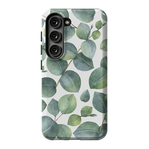 Leaf Me Alone | Green Floral Print Samsung Case
