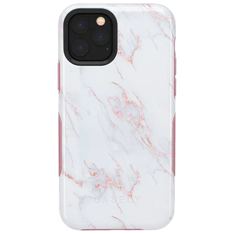 Subtle Blush | White and Pink Marble Case