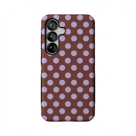 Spotted in SoHo | Burgundy Polka Dot Case